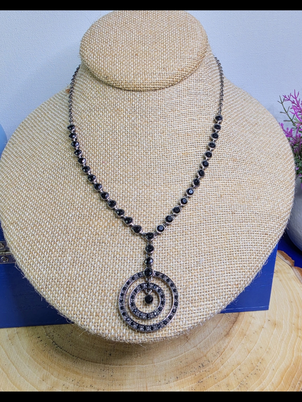 Marvella By Monet Crystal Circle Pendant Necklace - Women Jewelry